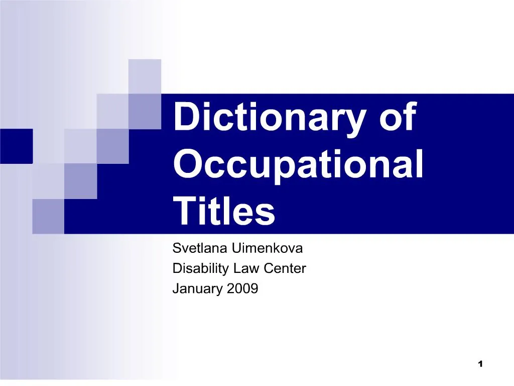 ppt-dictionary-of-occupational-titles-powerpoint-presentation-free