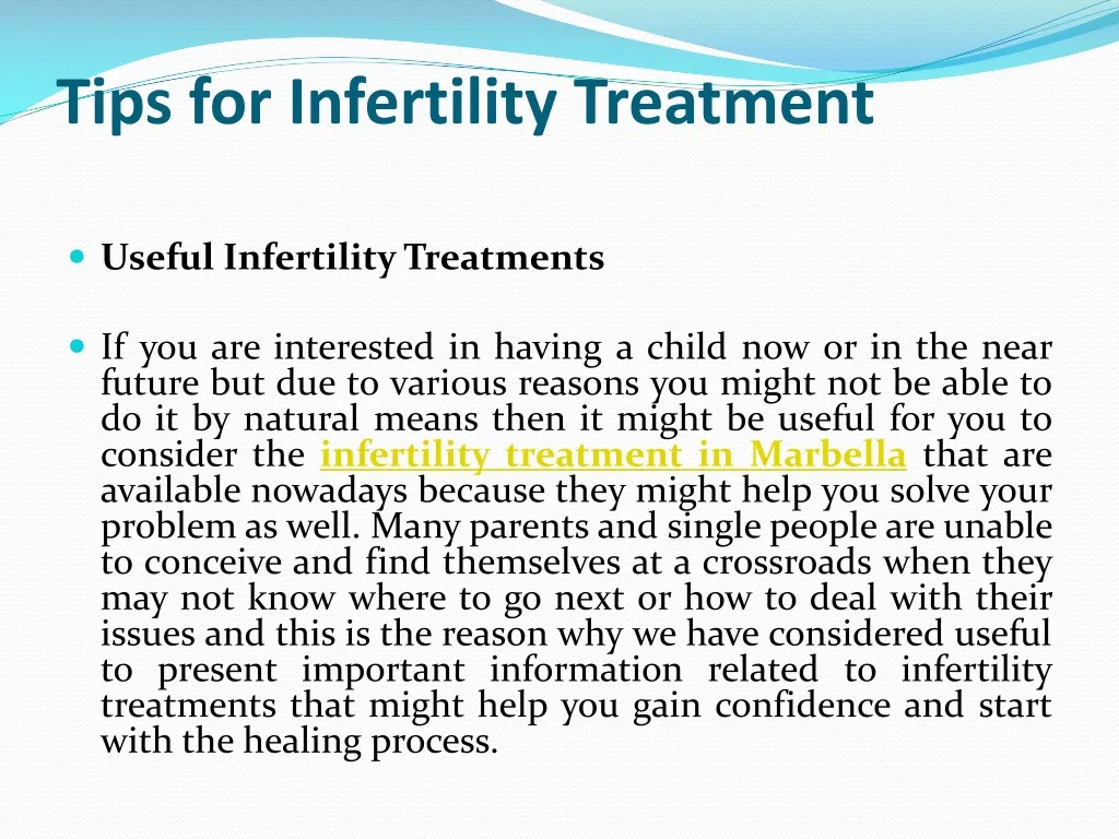 Ppt Tips For Infertility Treatment Powerpoint Presentation Free