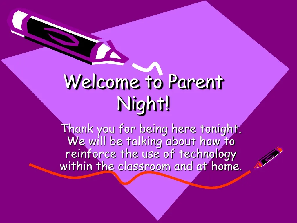 parent night presentation slides