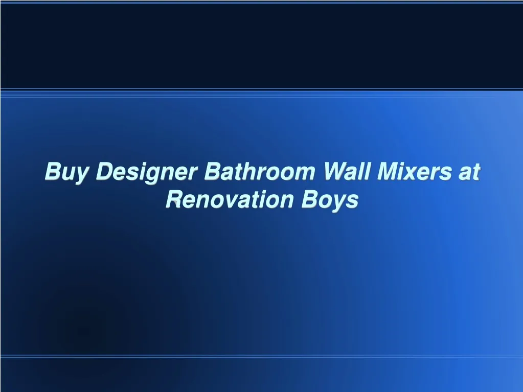 buy designer bathroom wall mixers at renovation n.