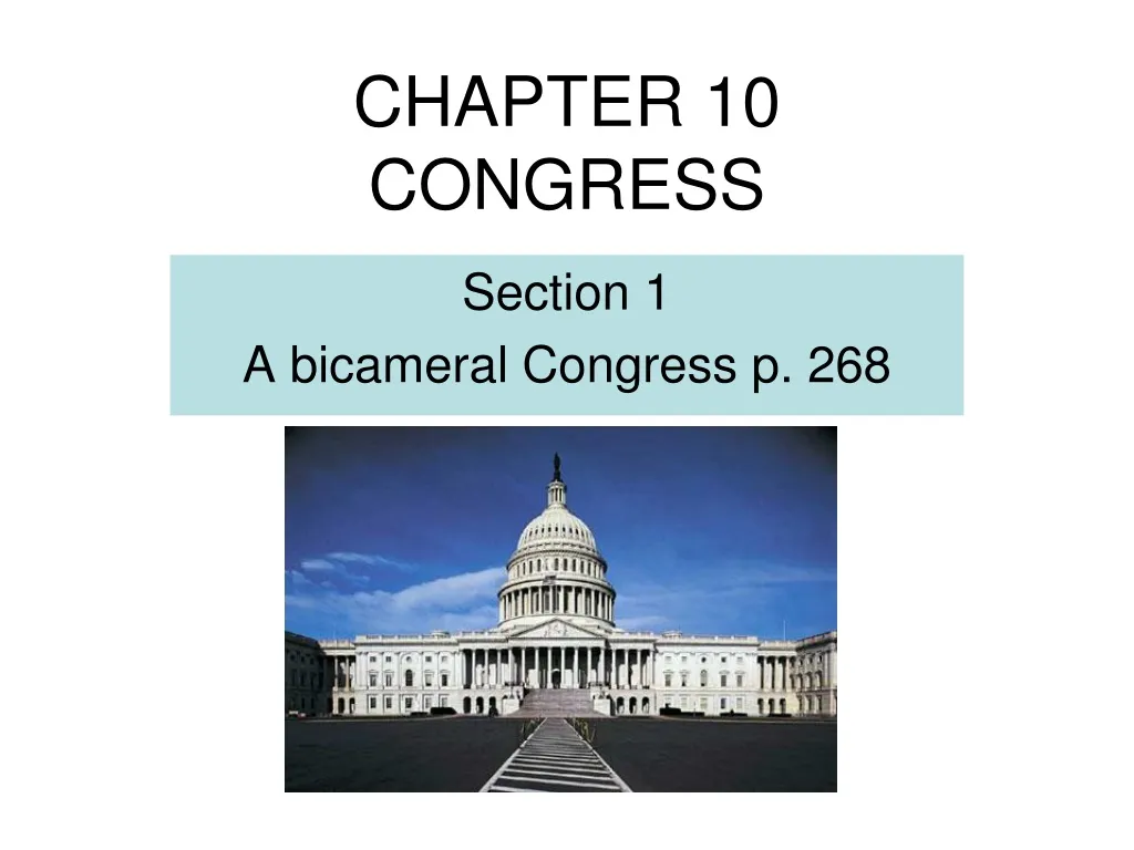 chapter 10 congress n.