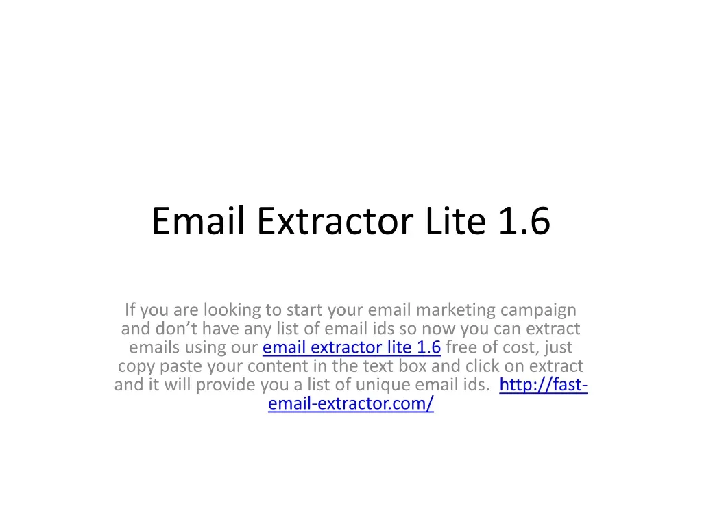 email extractor lite 1.4