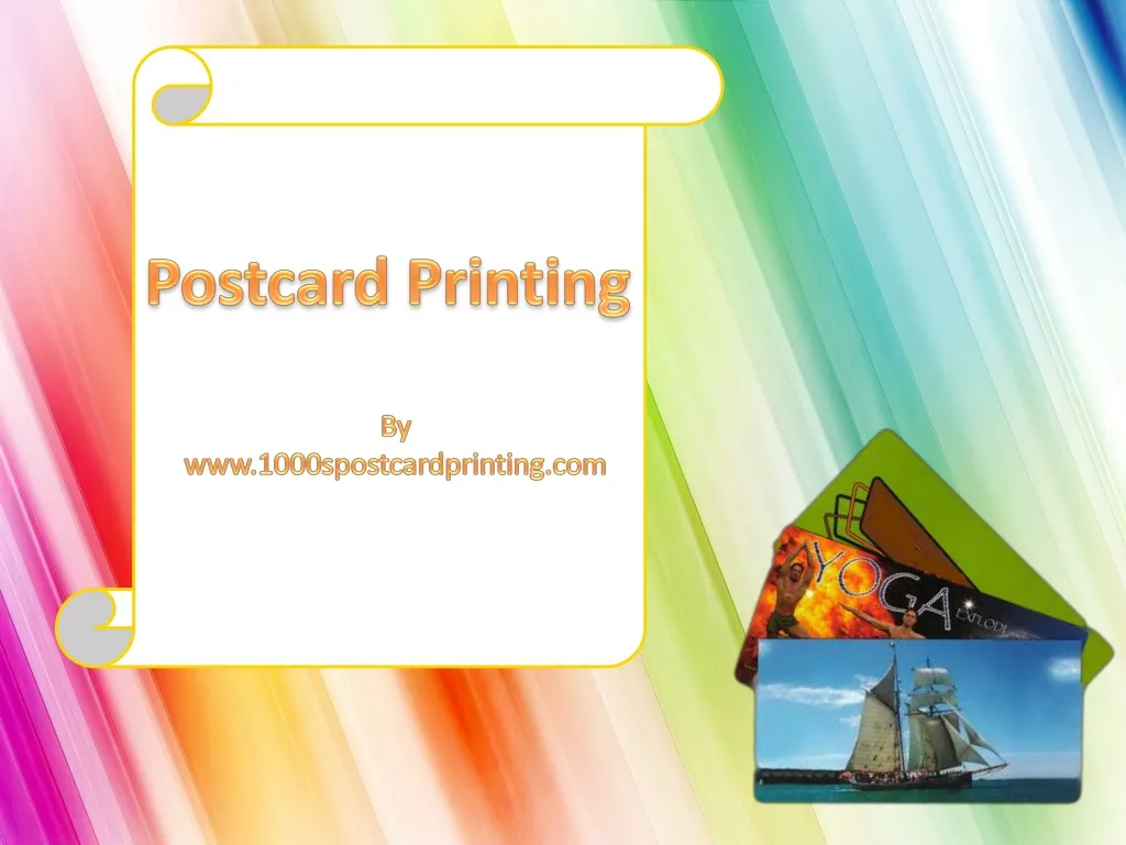 post card printing n.