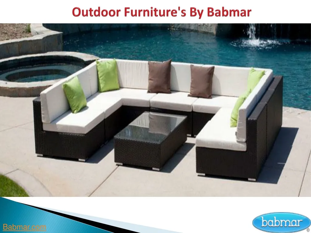 Ppt Modern Outdoor Furniture By, Babmar Outdoor Furniture