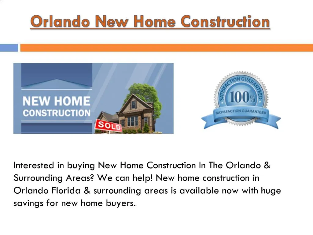 PPT New Homes For Sale In Orlando Florida Area PowerPoint Presentation ID1464702