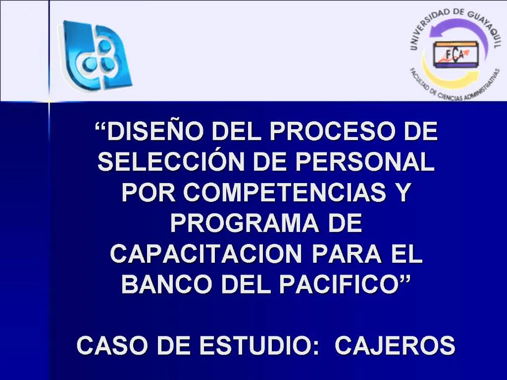 PPT - DISE O DEL PROCESO DE SELECCI N DE PERSONAL POR COMPETENCIAS Y ...