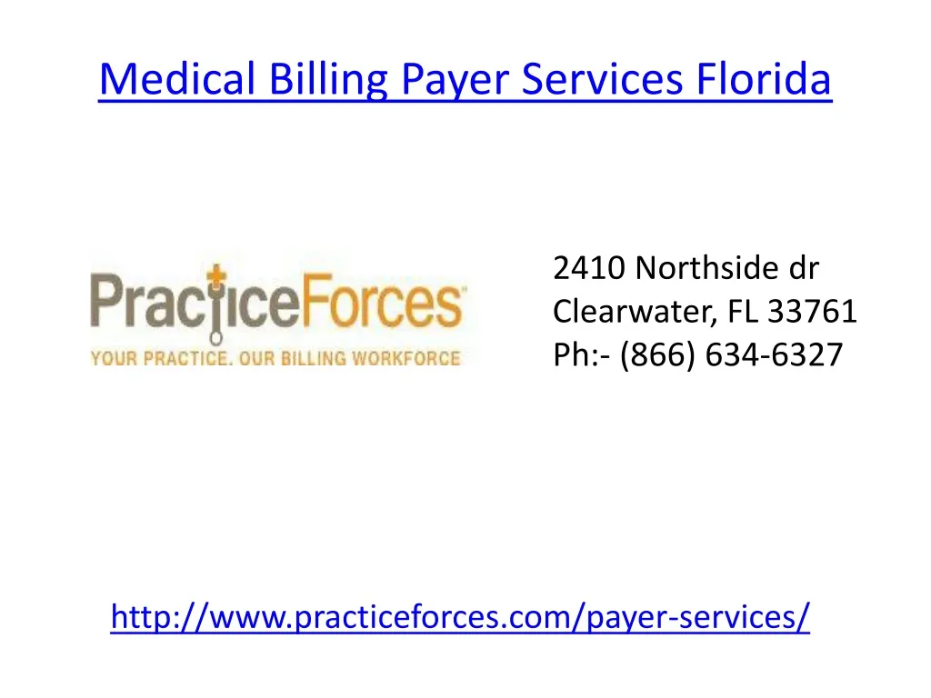 PPT Medical Billing Payer Services PowerPoint Presentation, free download ID1470011