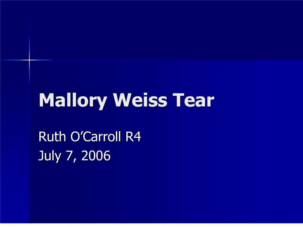PPT mallory weiss tear PowerPoint Presentation, free download ID147027