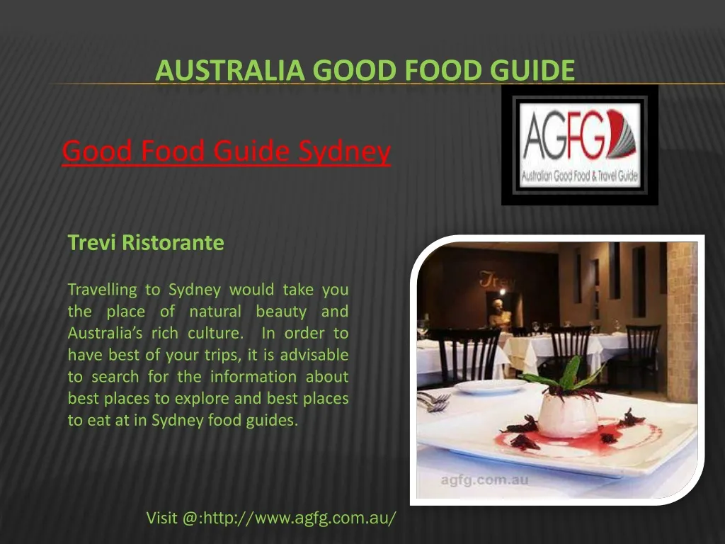 australia good food guide n.