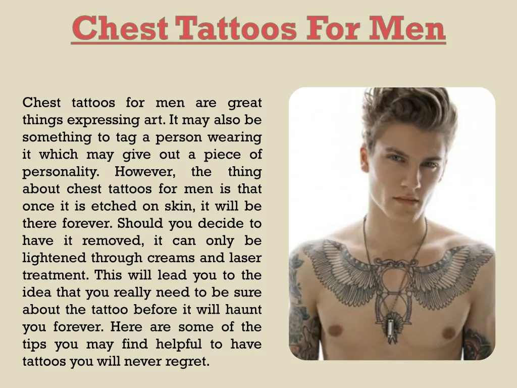 chest tattoos for men n.