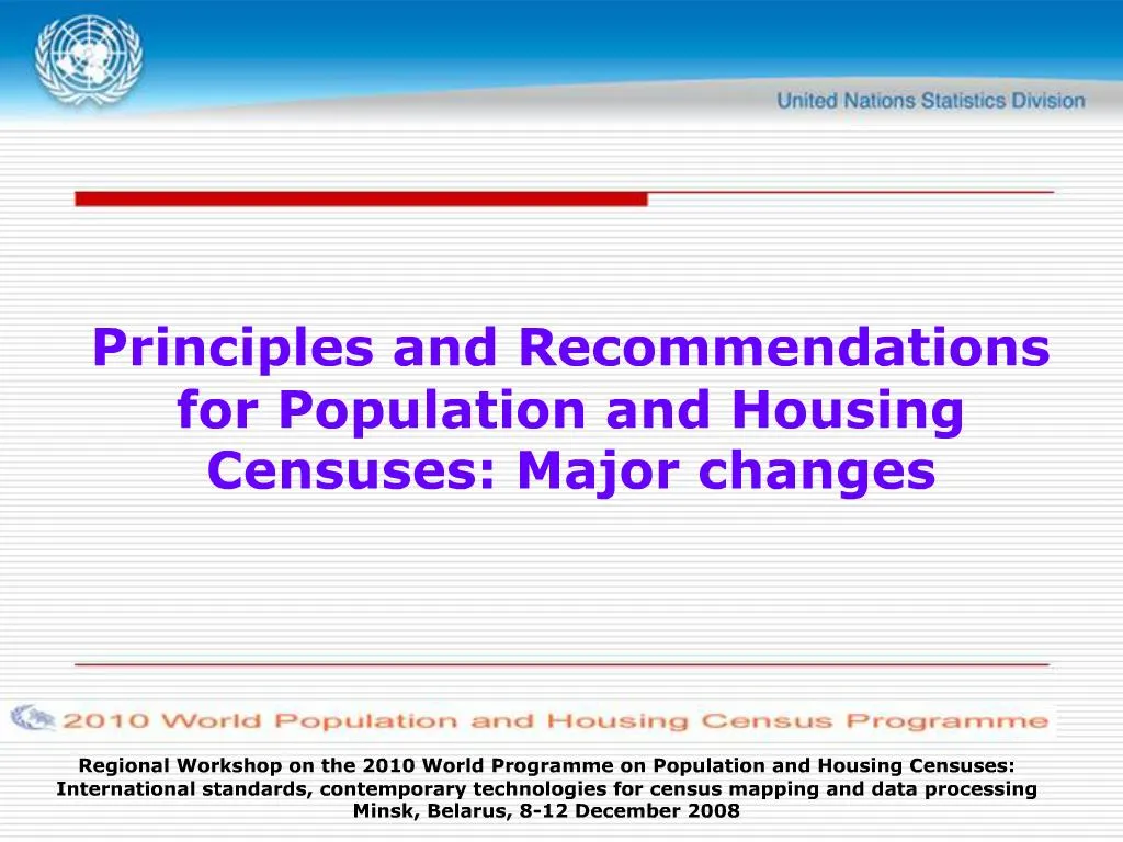 PPT - Regional Workshop on the 2010 World Programme on Population and ...