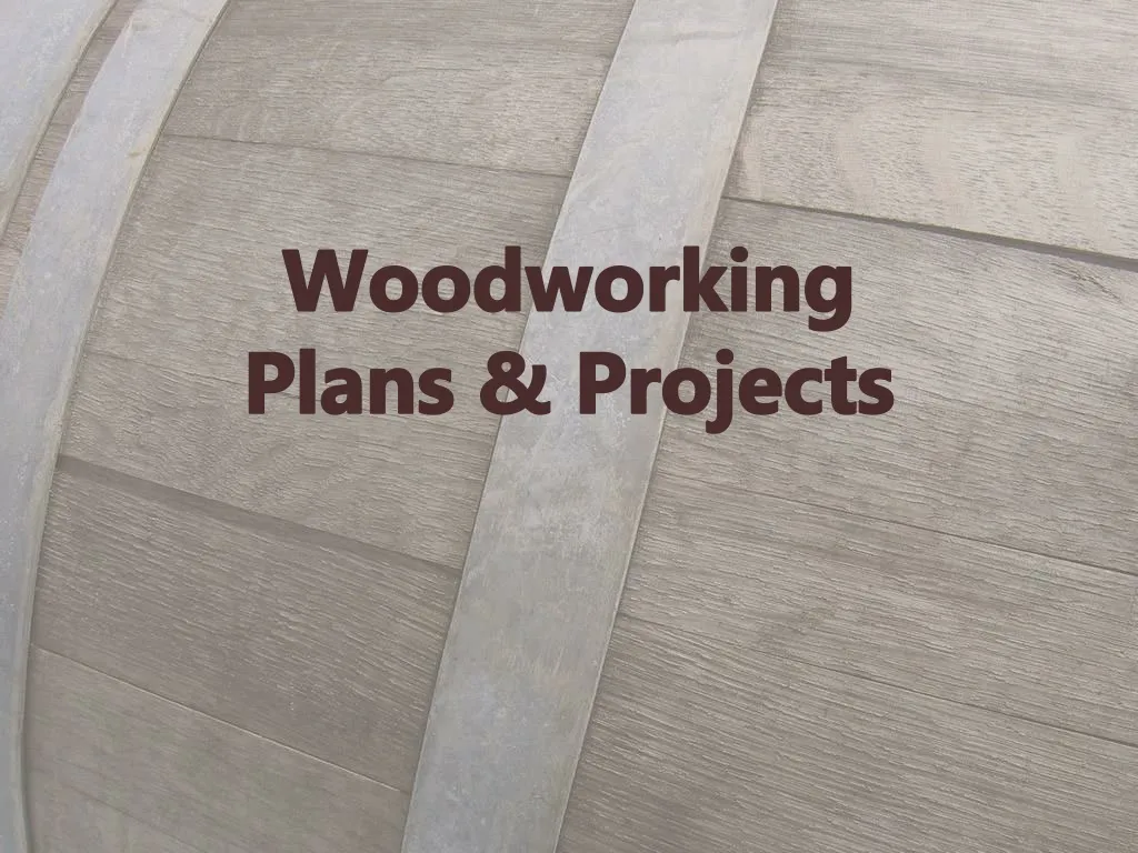 woodworking plans projects n.