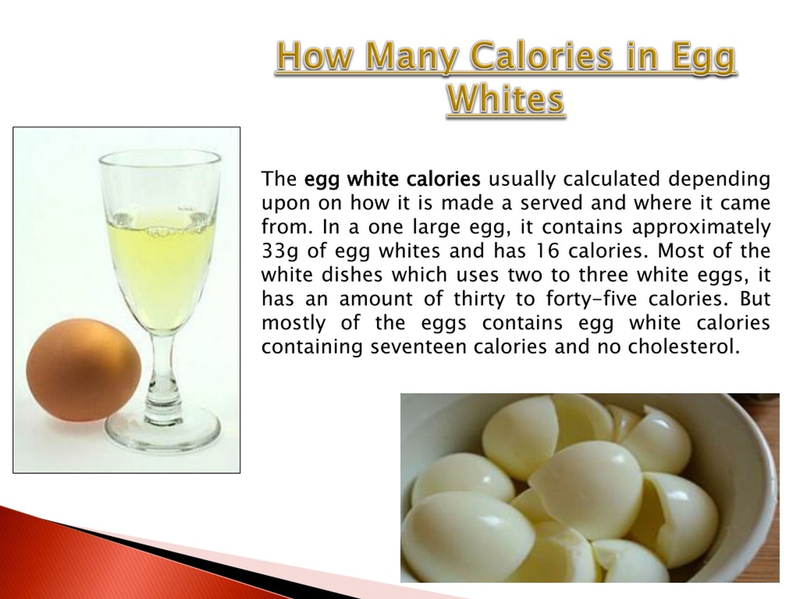 PPT Egg White Calories PowerPoint Presentation, free download ID