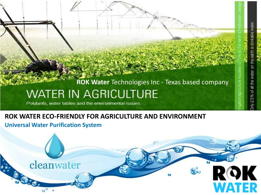 rok water technologies inc texas based company n.