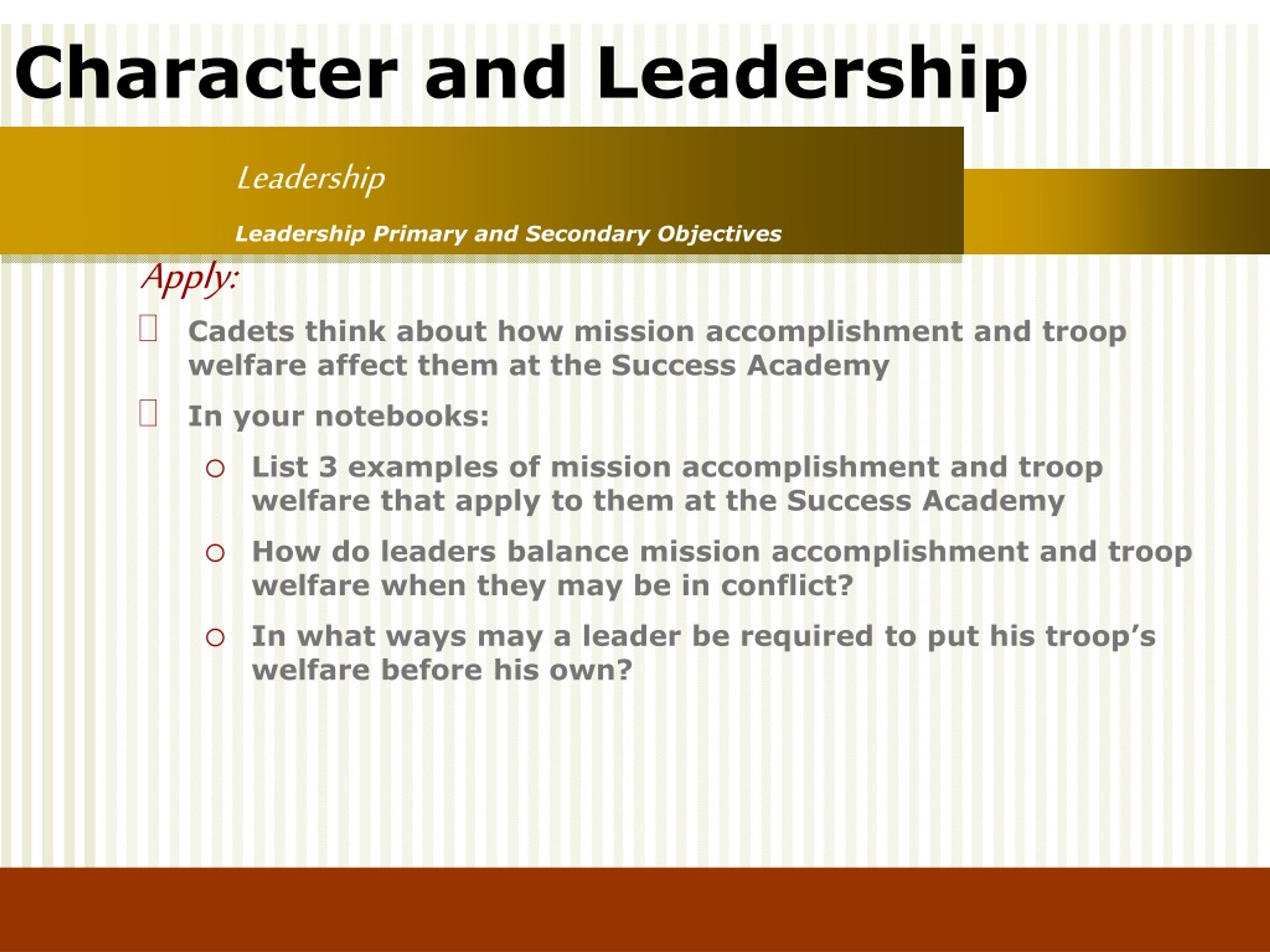 PPT - Skill 1 Objectives of Leadership PowerPoint Presentation, free ...