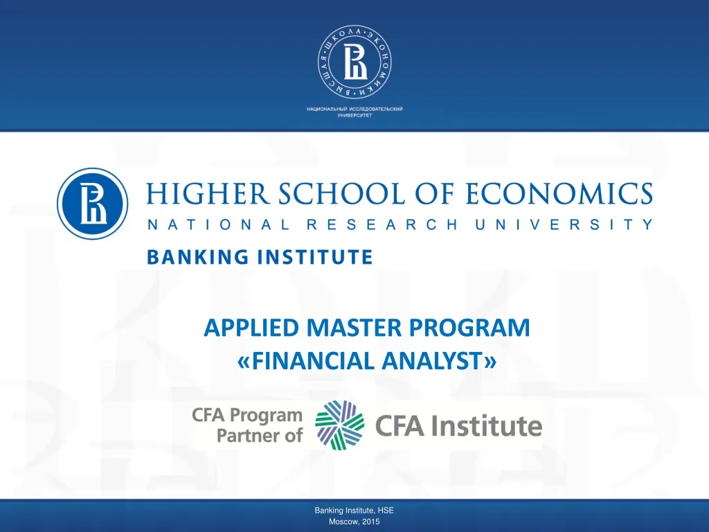 applied master program financial analyst n.