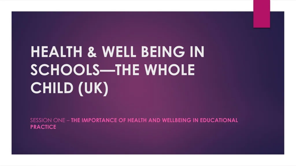 health well being in schools the whole child uk n.