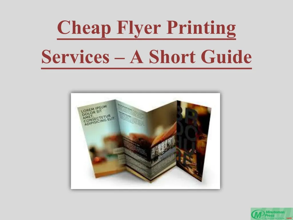 cheap flyer printing services a short guide n.