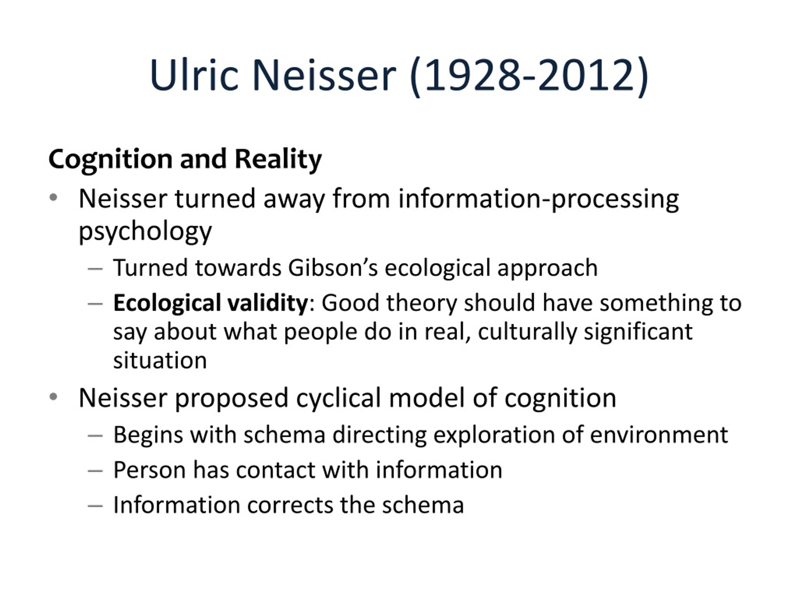 Psychological process. Нейссер. Найссер. Найссер психолог.