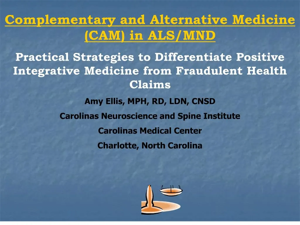 PPT - complementary and alternative medicine cam in als PowerPoint ...