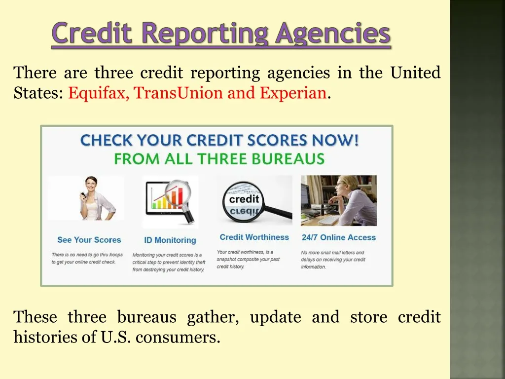PPT - Credit Reporting Agencies PowerPoint Presentation, free download - ID:1492929