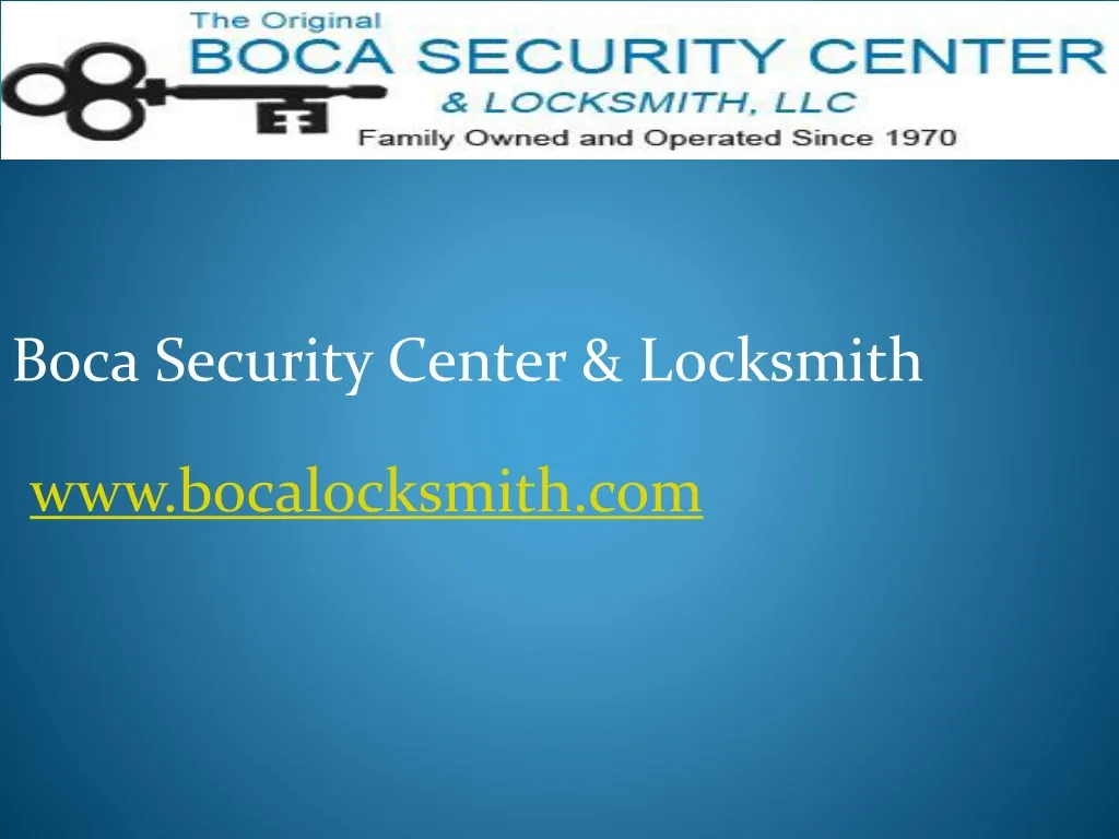 boca security center locksmith n.