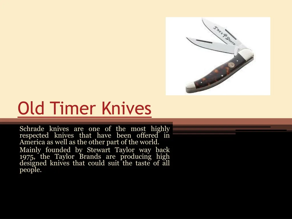 old timer knives n.