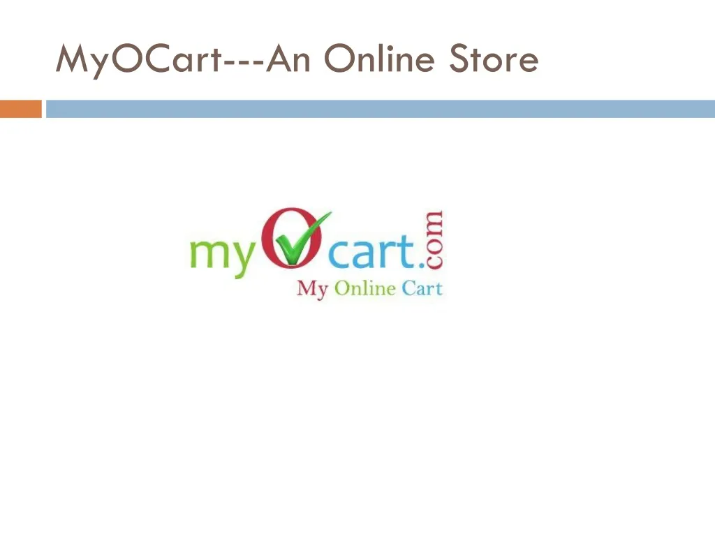 myocart an online store n.