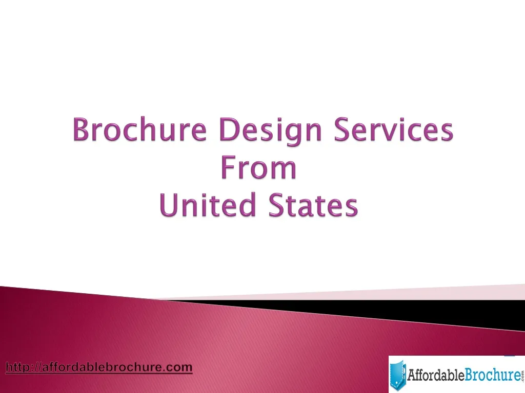 brochure design services from united states n.