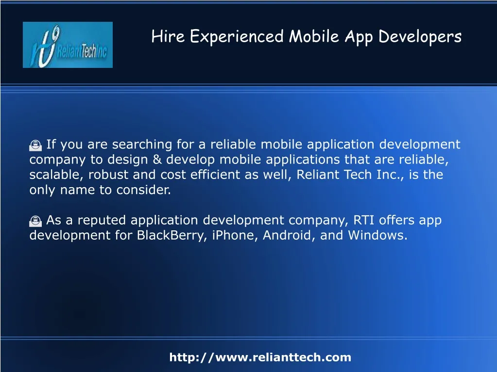 hire experienced mobile app developers n.