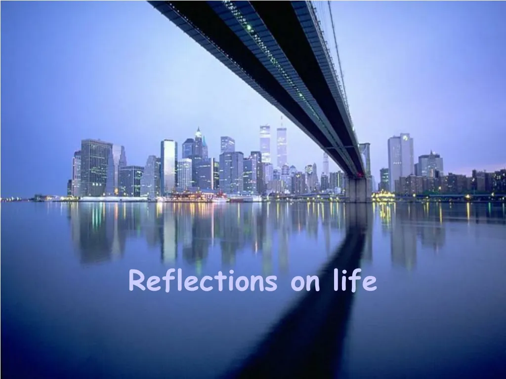 reflections on life n.