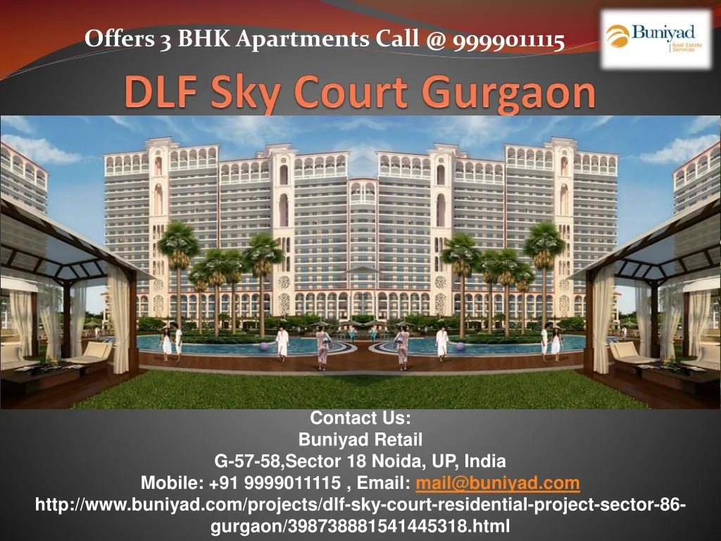 PPT DLF Sky Court PowerPoint Presentation free download ID:1495914