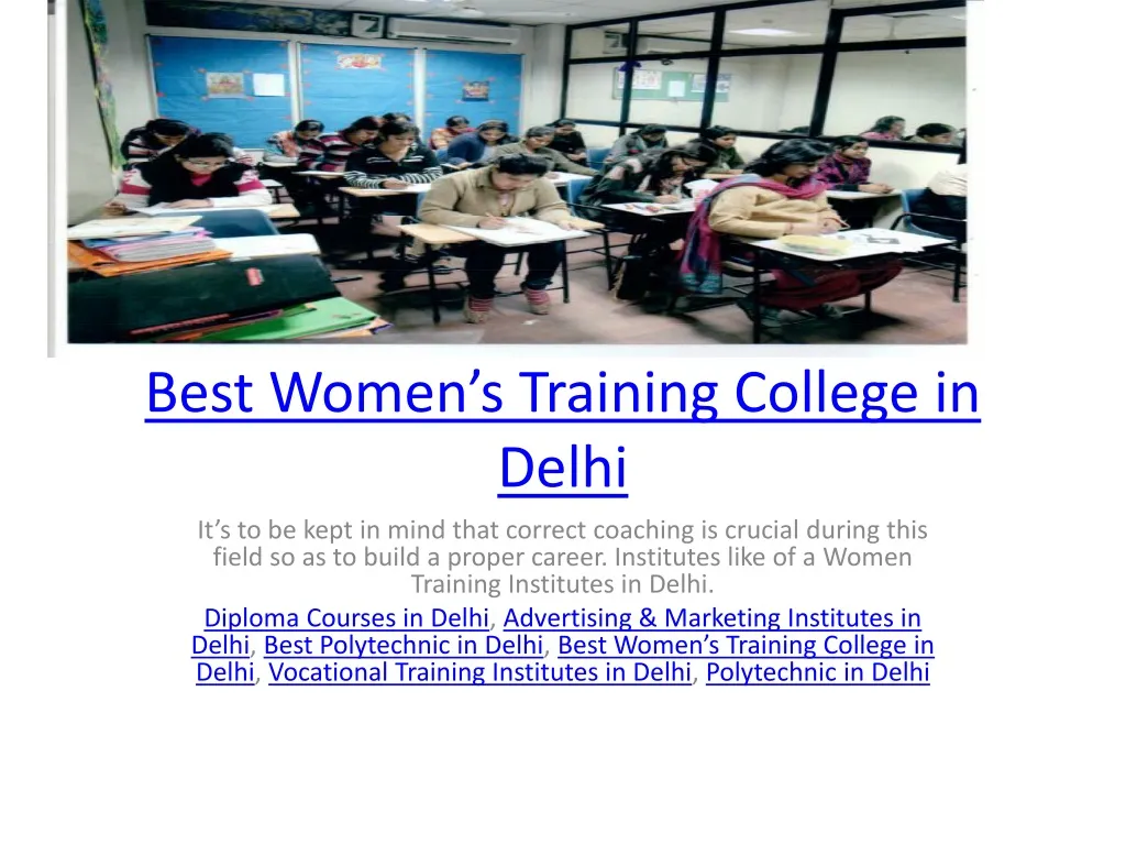 best women s training college in delhi n.