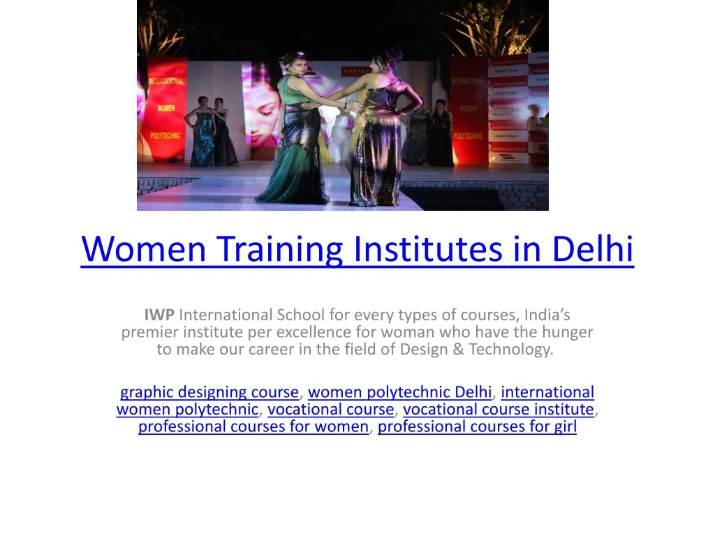 women training institutes in delhi n.