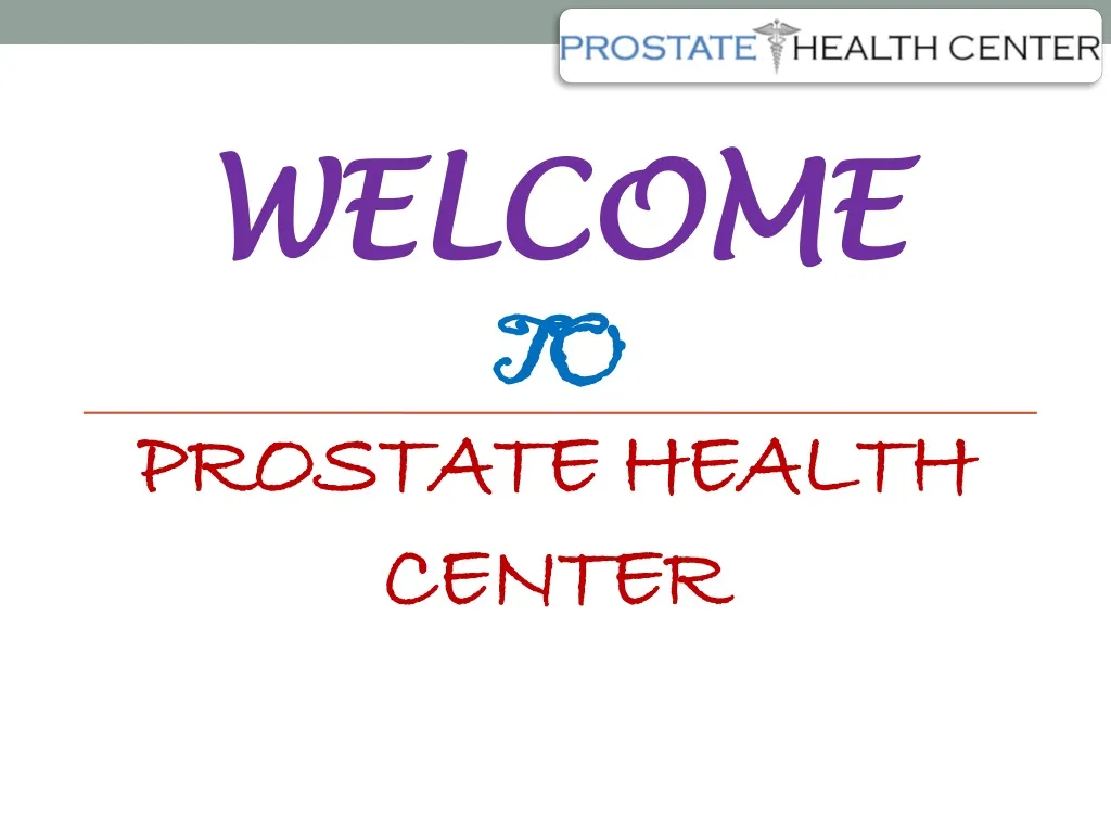 welcome to prostate health center n.