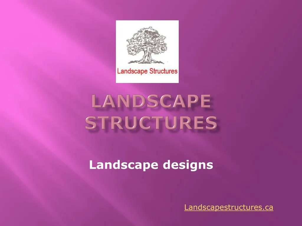 landscape structures n.
