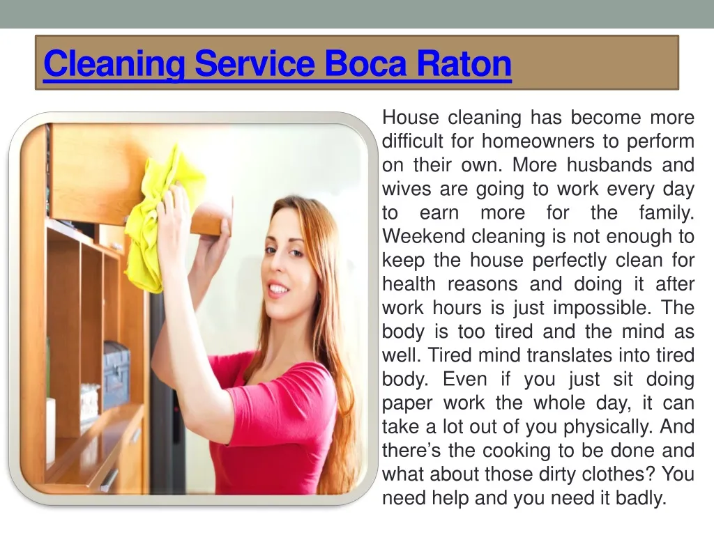 cleaning service boca raton n.
