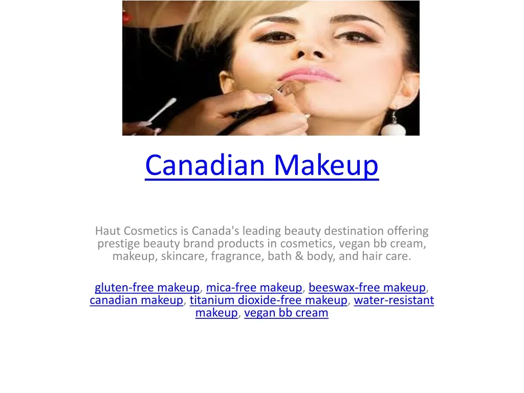 PPT Canadian Makeup PowerPoint Presentation, free download ID1497435