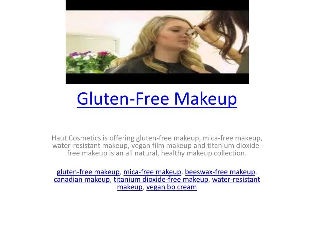 PPT GlutenFree Makeup PowerPoint Presentation, free download ID1497436