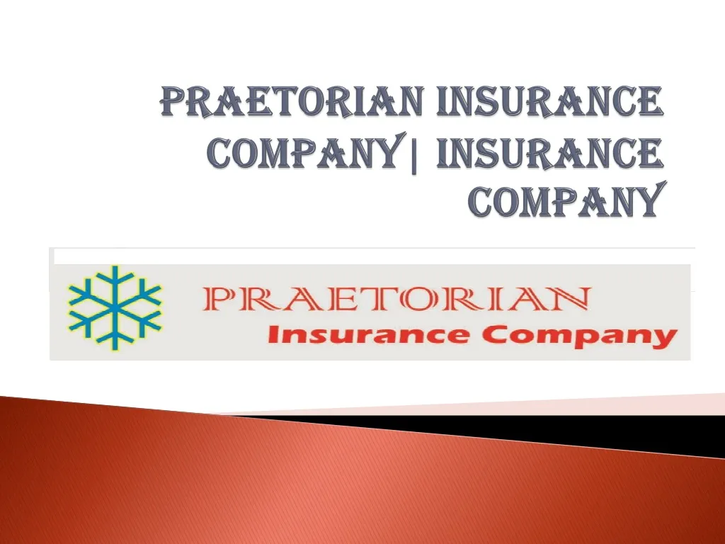 praetorian insurance company insurance company n.