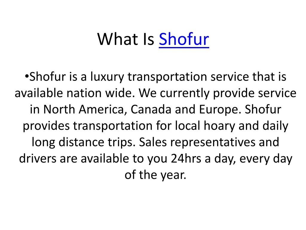 PPT What Is Shofur PowerPoint Presentation, free download ID1498344