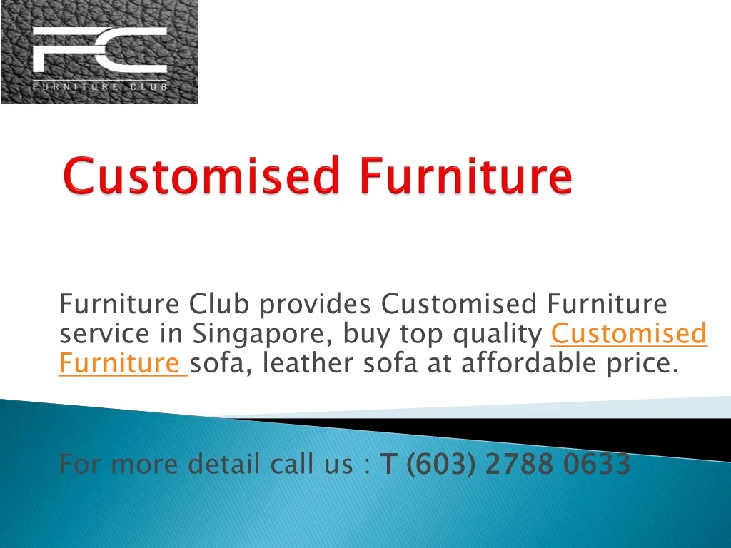 customised furniture n.