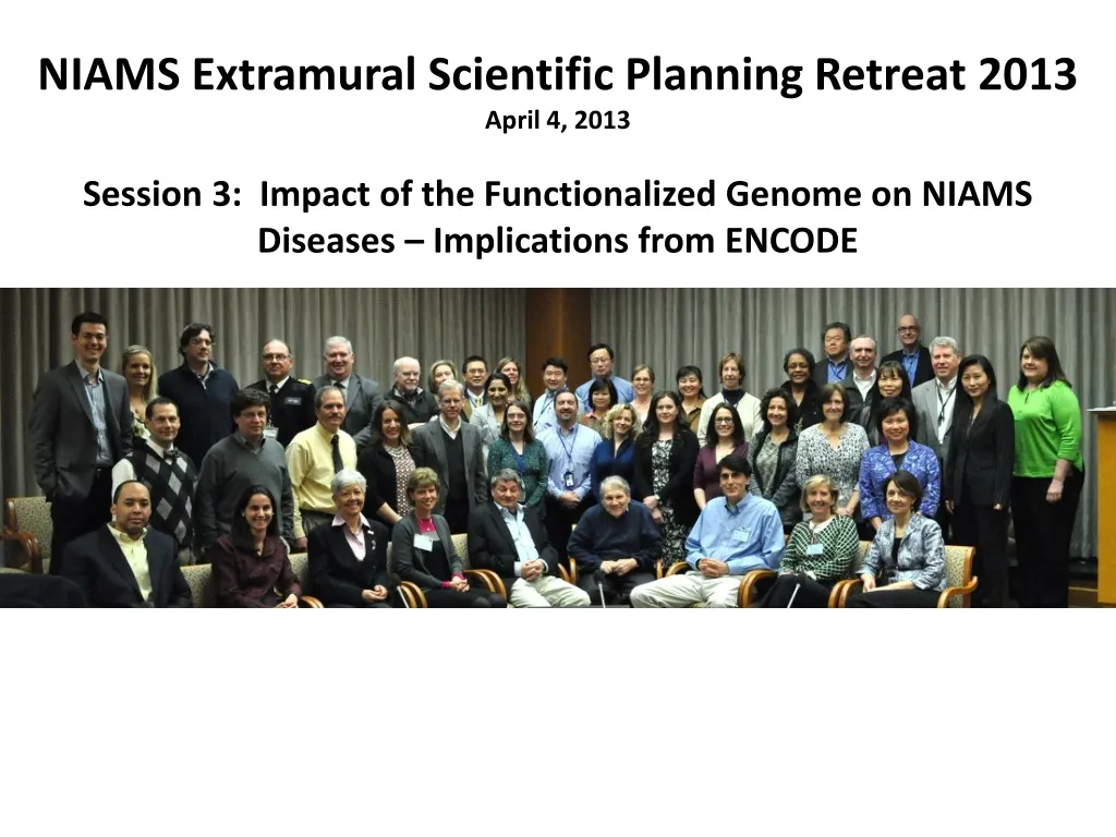 niams extramural scientific planning retreat 2013 n.