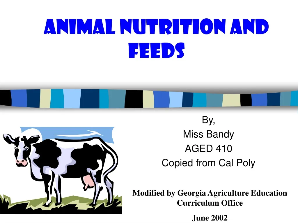 PPT - Animal Nutrition and Feeds PowerPoint Presentation, free download -  ID:149897