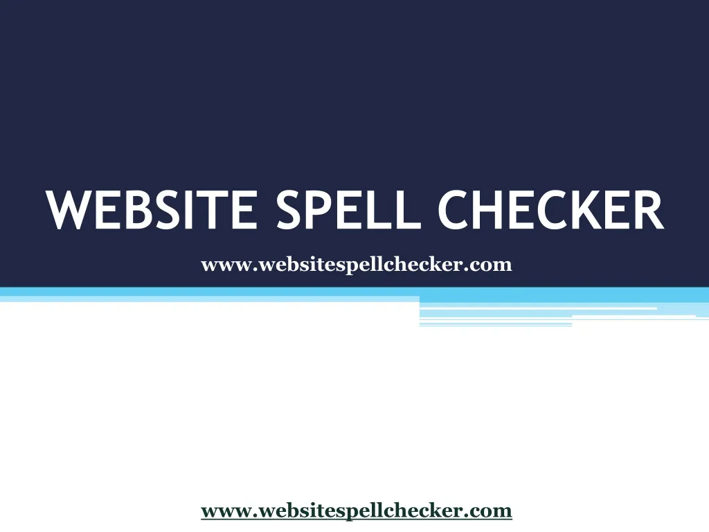 website spell checker n.