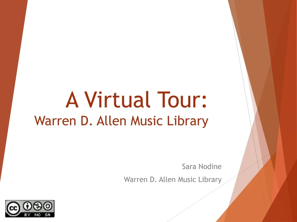 a virtual tour warren d allen music library n.