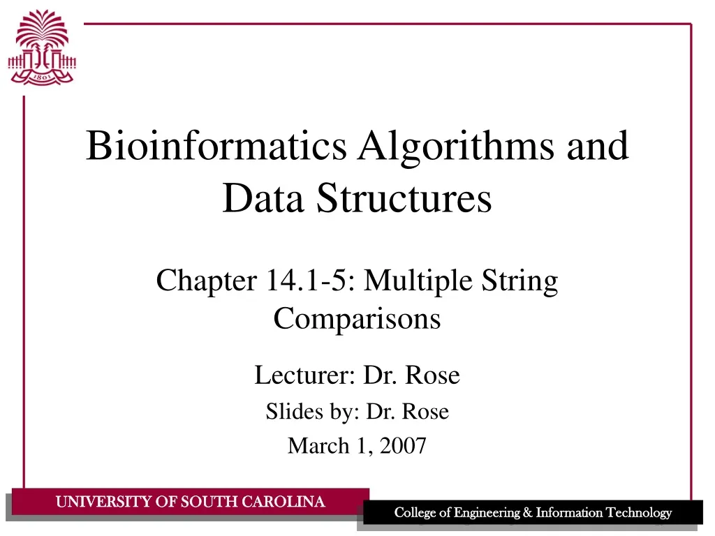 bioinformatics algorithms and data structures n.
