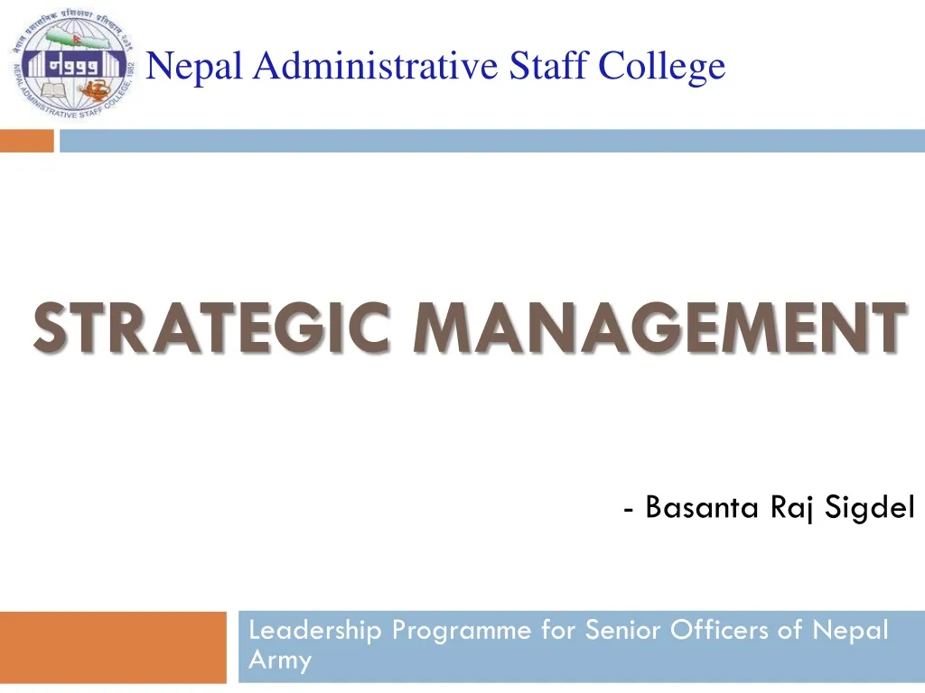 strategic management n.