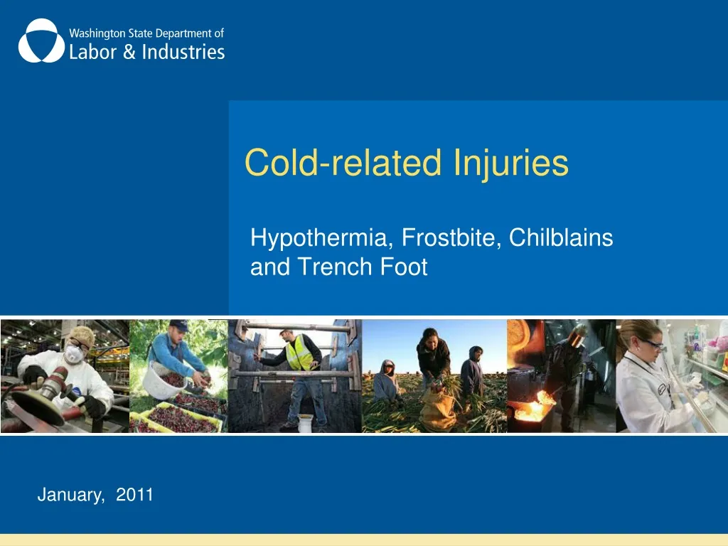 cold related injuries n.