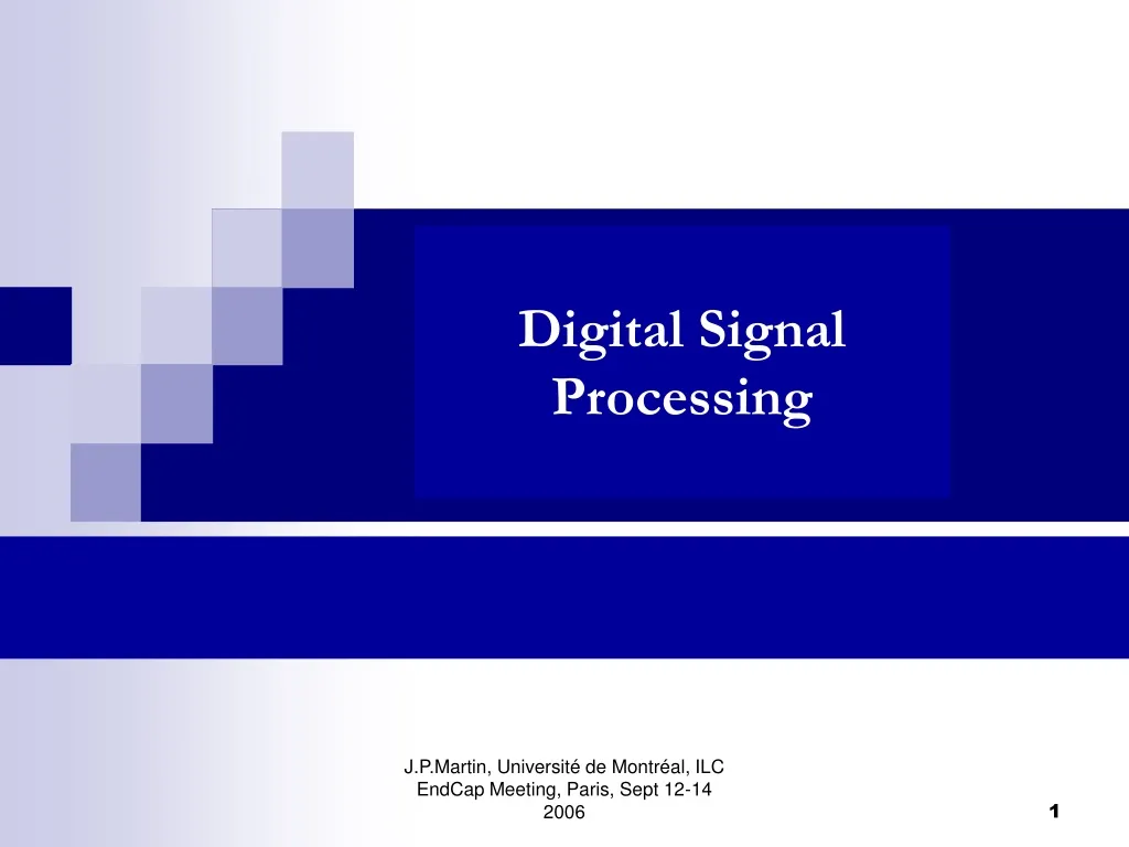PPT Digital Signal Processing PowerPoint Presentation, free download ID152358